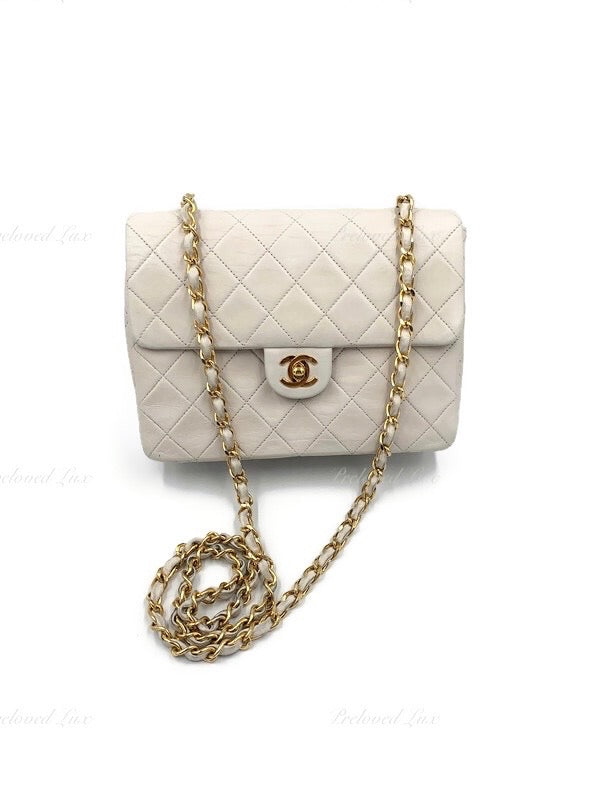 Small white chanel bag Clearance