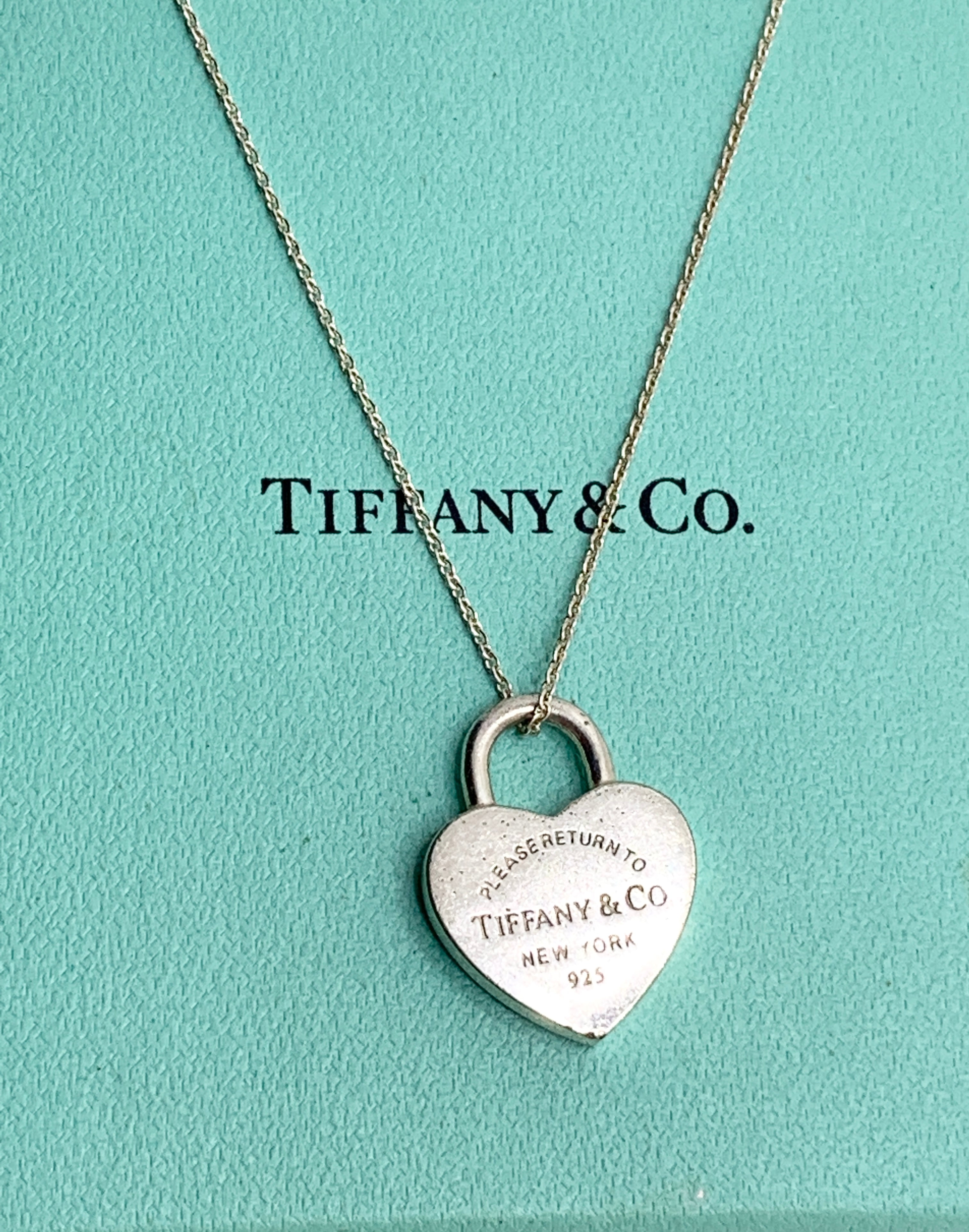 Return to Tiffany & Co Heart Lock Necklace