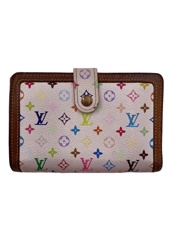Louis Vuitton Multicolor White Porte Monnaie Viennois Wallet - Preowned Luxury - Preloved Lux Canada