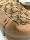 GUCCI GG Monogram Brown Shoulder Bag with Small Pouch