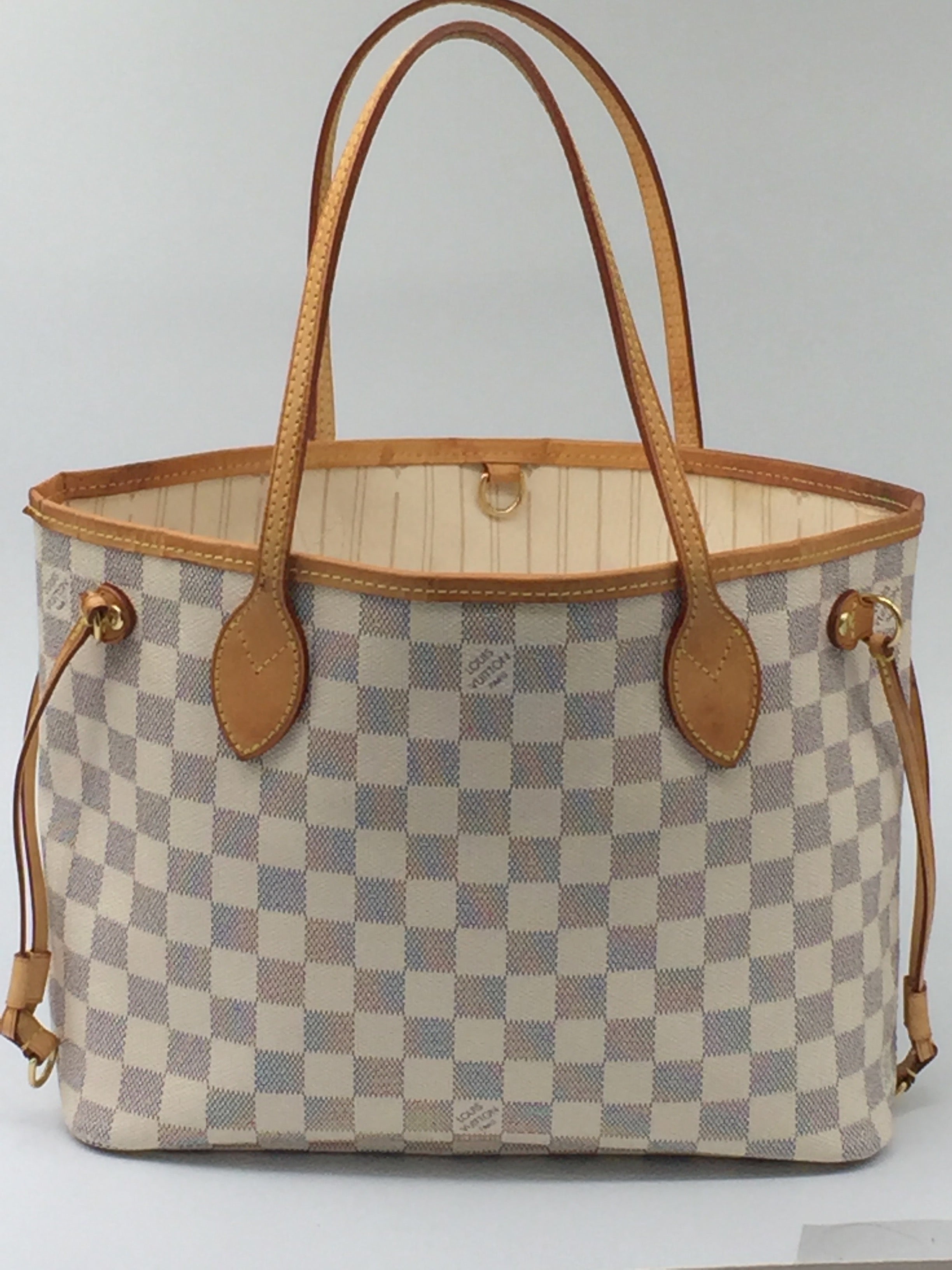 Sold LOUIS VUITTON Damier Azur Neverfull PM N51110 Preloved Lux