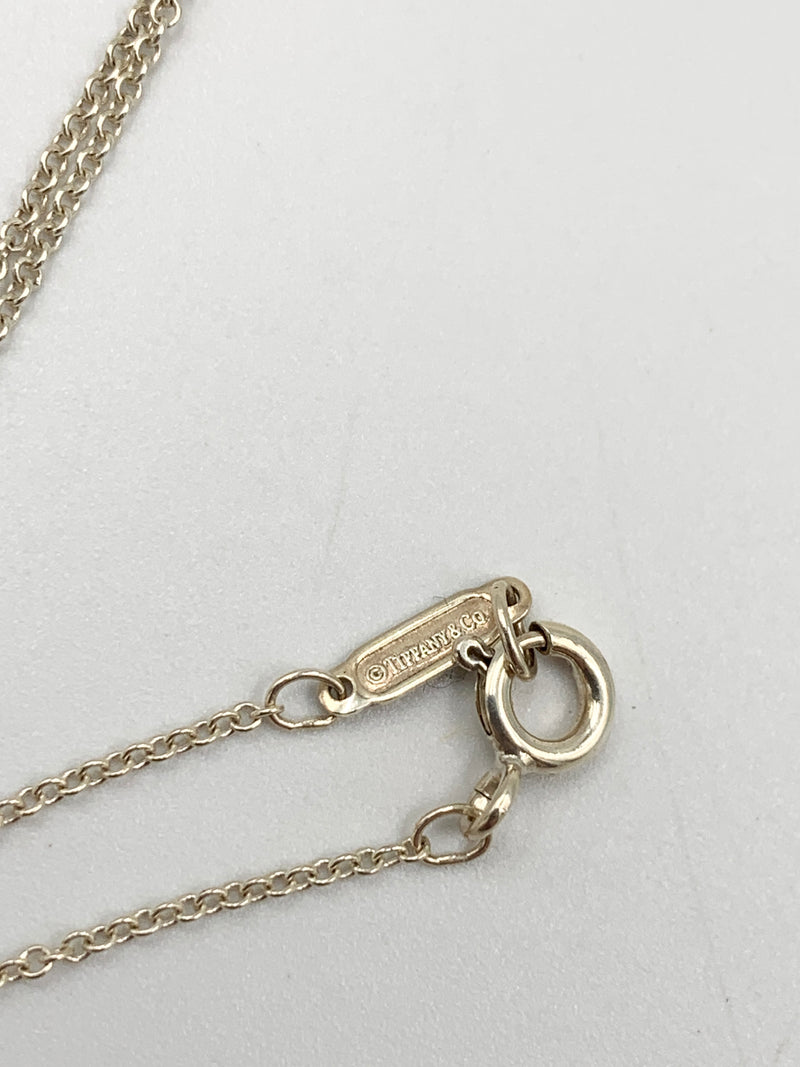 Sold-Tiffany & Co 925 Silver Return to Tiffany Heart Lock with Necklace