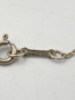 Sold-Tiffany & Co Elsa Peretti 925 Silver 18mm Large Bean Necklace