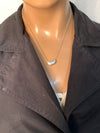Sold-Tiffany & Co Elsa Peretti 925 Silver 18mm Large Bean Necklace