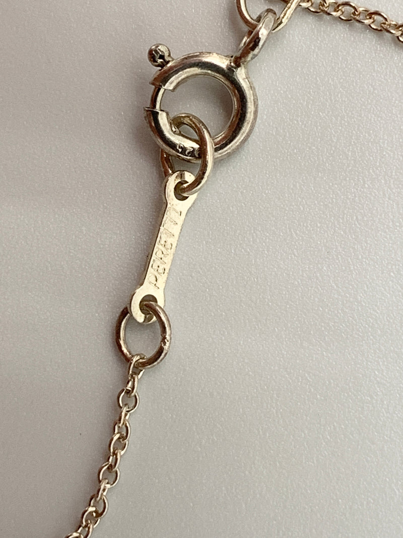 Tiffany & Co Elsa Peretti Silver Solid Full Heart Pendant Necklace