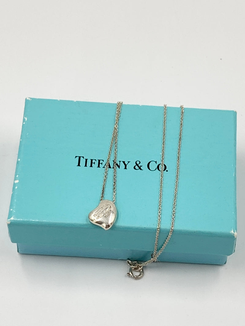 Tiffany & Co Elsa Peretti Silver Solid Full Heart Pendant Necklace