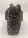 FENDI Zucca  FF Logo Monogram Brown Bag