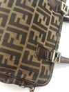 FENDI Zucca  FF Logo Monogram Brown Bag