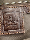 FENDI Zucca  FF Logo Monogram Brown Bag