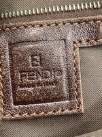 FENDI Zucca  FF Logo Monogram Brown Bag