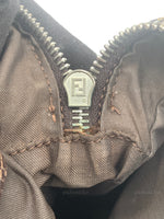 FENDI Zucca  FF Logo Monogram Brown Bag