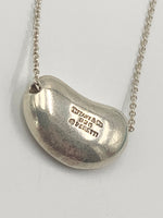 Tiffany & Co Elsa Peretti 925 Silver 18mm Large Bean Necklace