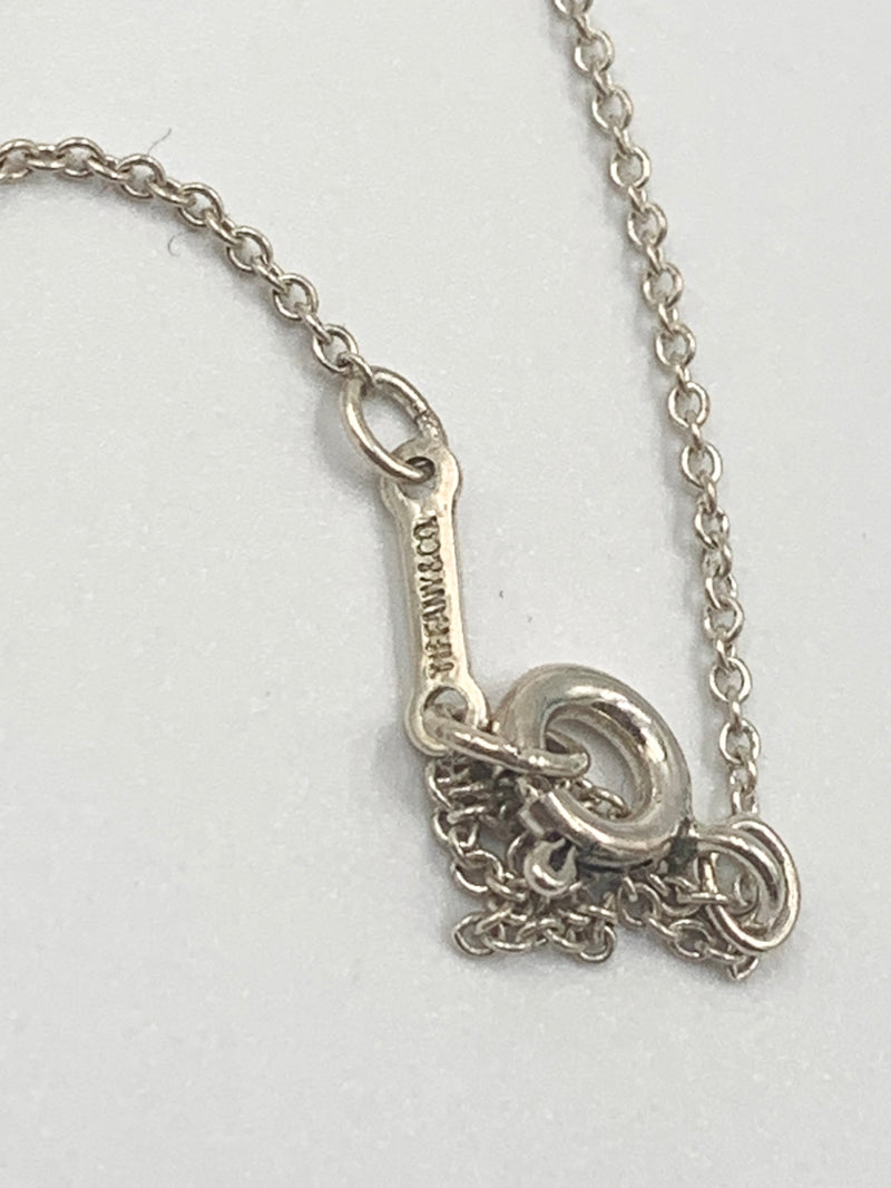 Tiffany & Co Elsa Peretti 925 Silver 18mm Large Bean Necklace
