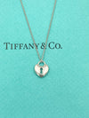 Tiffany & Co 925 Silver Heart Lock Necklace