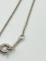 Sold-Tiffany & Co Elsa Peretti 925 Silver 18mm Large Bean Necklace