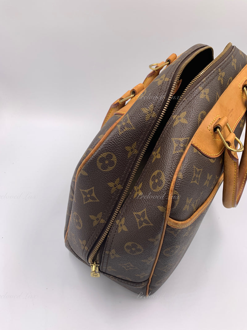 Louis Vuitton - Authenticated Deauville Handbag - Cloth Brown for Women, Good Condition