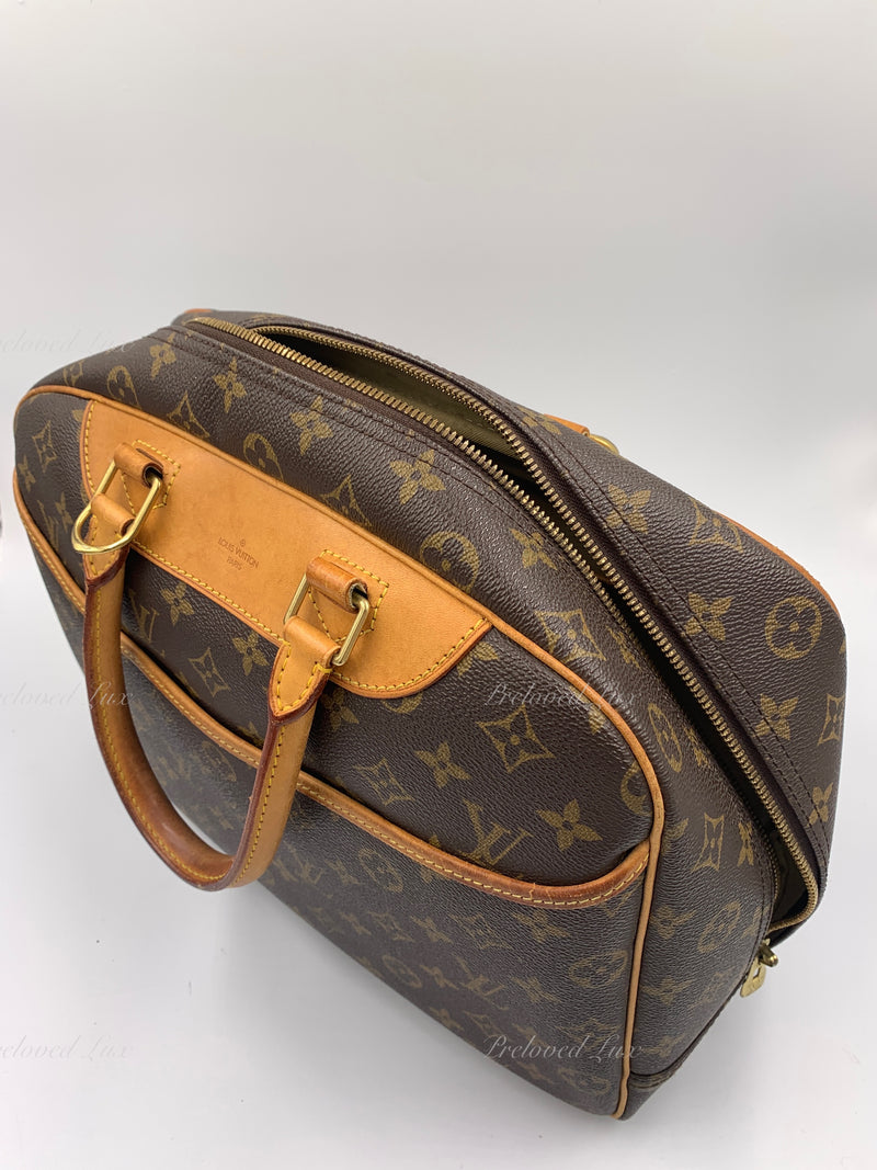 Louis Vuitton Deauville Hand Bag w/ Entrupy COA *Pre-Owned* Free Shipping