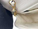 CHANEL Classic Lambskin Chain Mini Square Flap Bag White/ Gold hardware