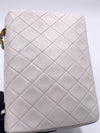 CHANEL Classic Lambskin Chain Mini Square Flap Bag White/ Gold hardware