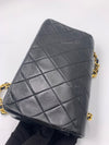 CHANEL Vintage Lambskin Small Full Flap Bag black/gold hardware