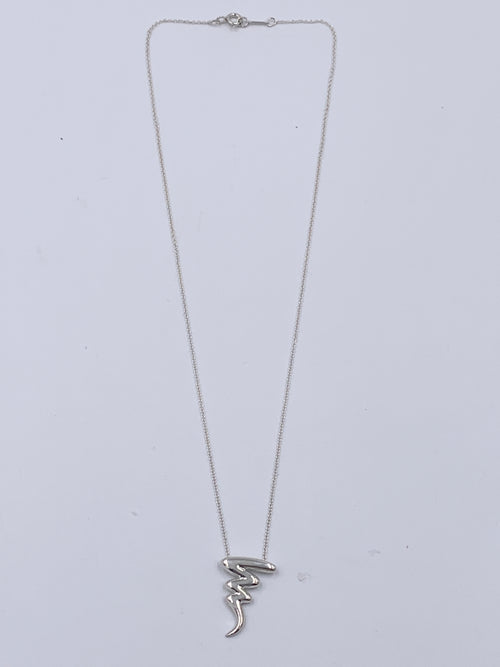 Tiffany & Co 925 Silver Paloma Picasso Scribble Necklace