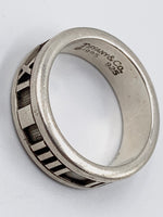 Tiffany & Co 925 Silver Atlas Medium Ring Size 6