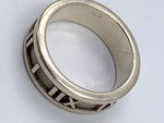 Tiffany & Co 925 Silver Atlas Medium Ring Size 6