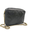 CHANEL Lambskin Black Vintage Camera Bag with Tassel