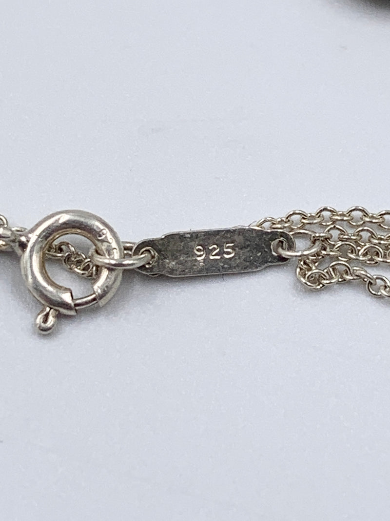 Sold-Tiffany & Co 925 Silver Pad Lock Necklace