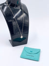 Sold-Tiffany & Co 925 Silver Pad Lock Necklace