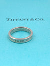 Sold-Tiffany & Co 925 Silver 1837 Narrow Ring Size 6