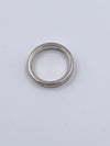 Sold-Tiffany & Co 925 Silver 1837 Narrow Ring Size 6