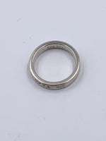 Sold-Tiffany & Co 925 Silver 1837 Narrow Ring Size 6