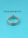 Sold-Tiffany & Co 925 Silver 1837 Medium Ring Size 8