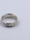 Sold-Tiffany & Co 925 Silver 1837 Medium Ring Size 8