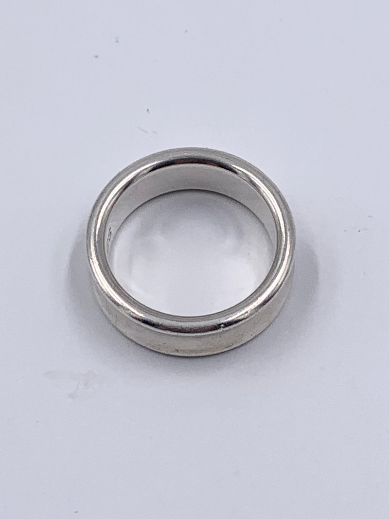 Sold-Tiffany & Co 925 Silver 1837 Medium Ring Size 8