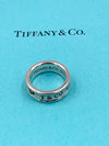 Sold-Tiffany & Co 925 Silver 1837 Medium Ring Size 5.75