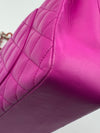Sold-CHANEL Valentine Flap in Purple Silver Hardware Shoulder Bag
