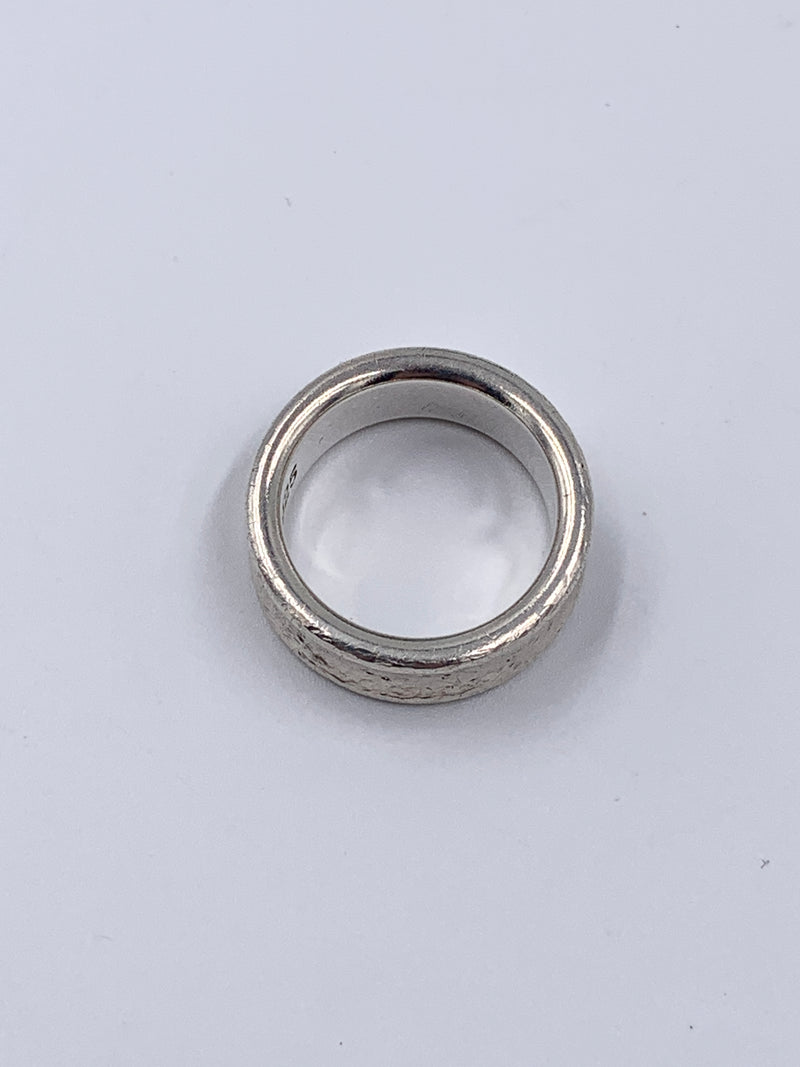 Sold-Tiffany & Co 925 Silver 1837 Medium Ring Size 5.75