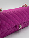 Sold-CHANEL Valentine Flap in Purple Silver Hardware Shoulder Bag