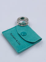 Sold-Tiffany & Co 925 Silver 1837 Medium Ring Size 5.75