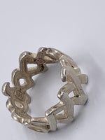 Tiffany & Co 925 Silver Paloma Picasso Loving Heart Vintage Band Ring Size 6