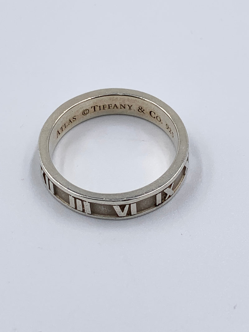 Sold-Tiffany & Co 925 Silver Atlas Narrow Ring Size 6