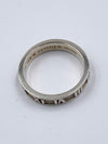 Sold-Tiffany & Co 925 Silver Atlas Narrow Ring Size 6