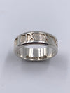 Sold-Tiffany & Co 925 Silver Atlas Medium Ring Size 6