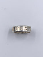 Sold-Tiffany & Co 925 Silver Atlas Medium Ring Size 6