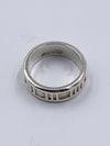 Sold-Tiffany & Co 925 Silver Atlas Medium Ring Size 6