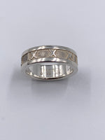 Tiffany & Co 925 Silver Atlas Medium Ring Size 5 3/4 (5.25)