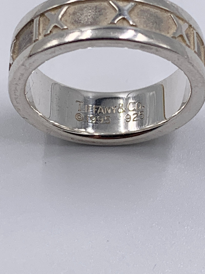 Tiffany & Co 925 Silver Atlas Medium Ring Size 5 3/4 (5.25)