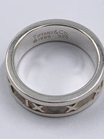 Tiffany & Co 925 Silver Atlas Medium Ring Size 5 3/4 (5.25)